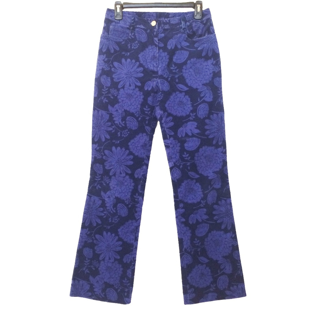 Lilly Pulitzer blue/purple printed corduroy pants